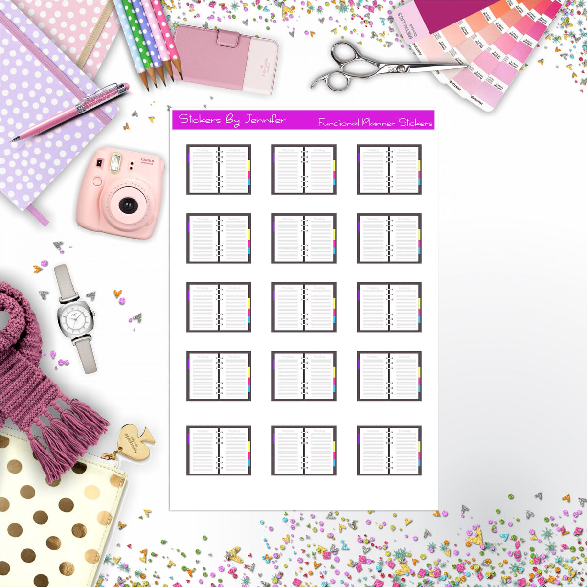 Planner Book Stickers, Planner Stickers, Journal Stickers, Functional Planner Stickers, Stationary Stickers