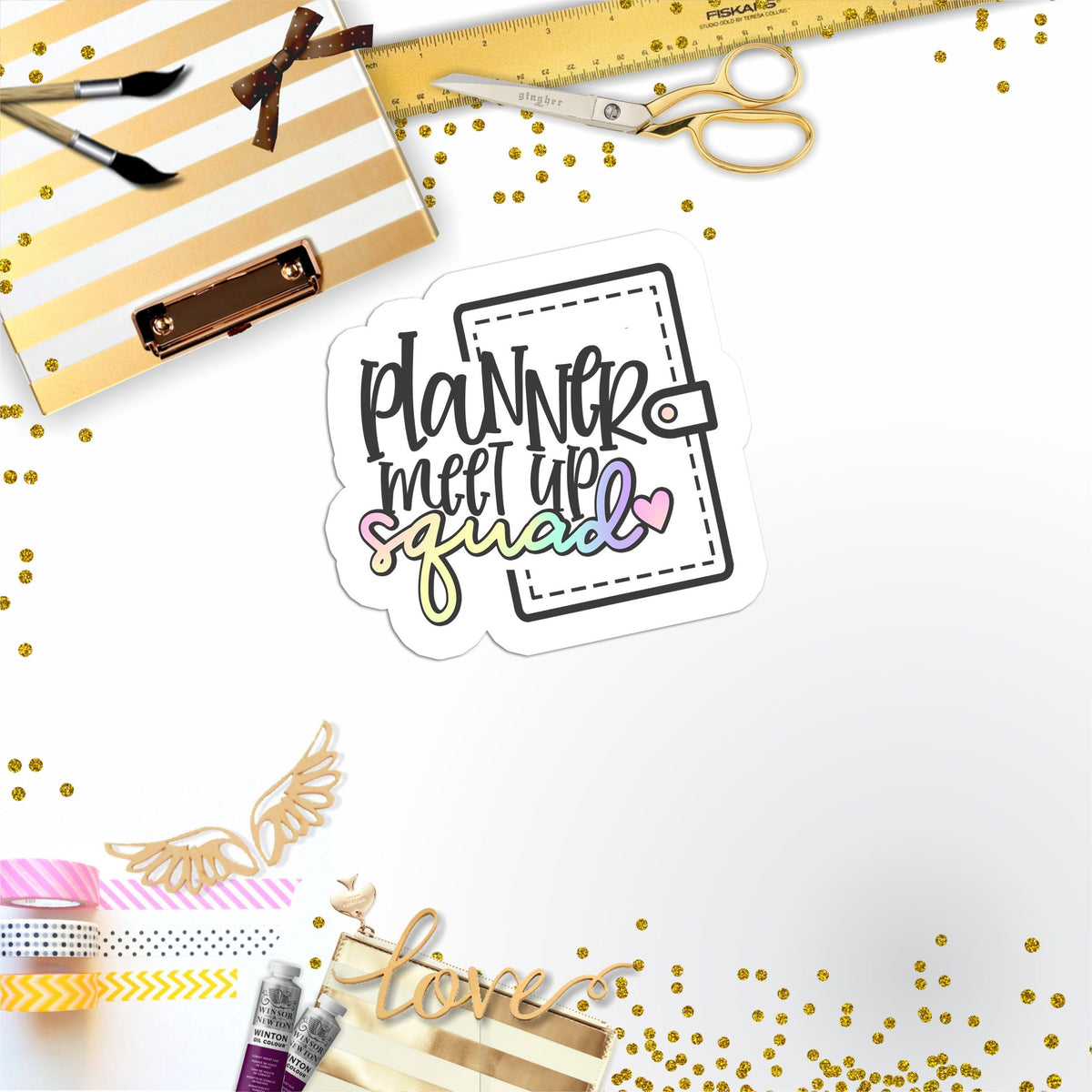 Planner Meet Vinyl Sticker