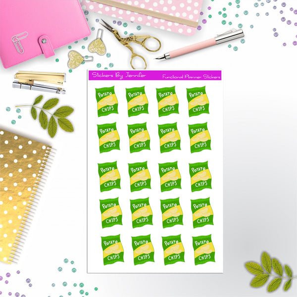 Potato Chips Planner Stickers