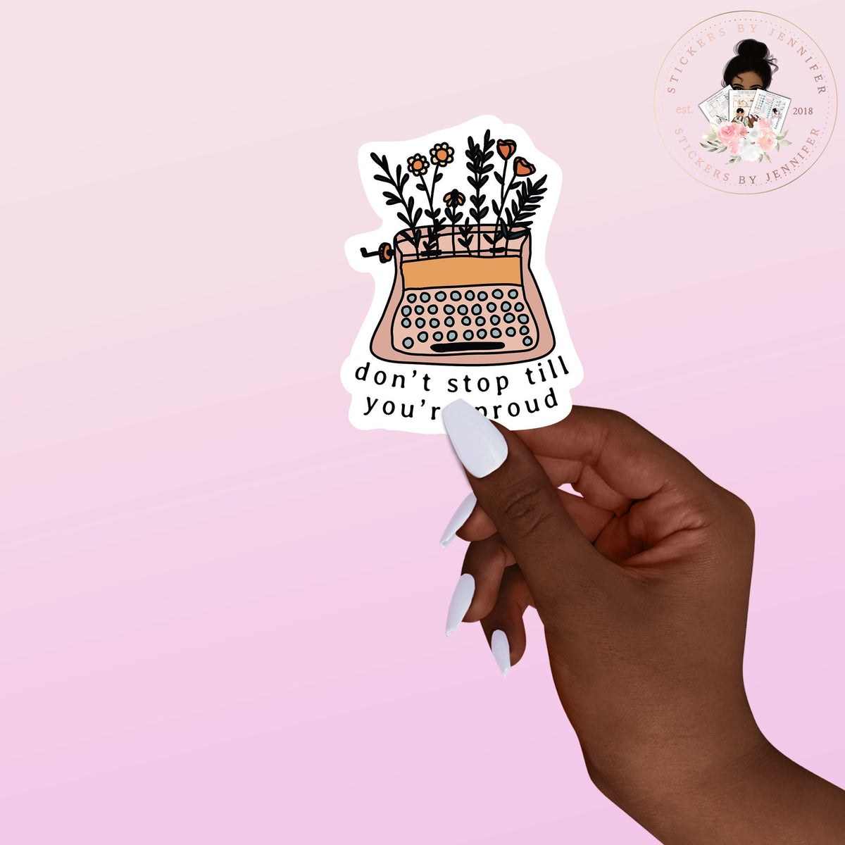Proud Writer Vinyl Sticker