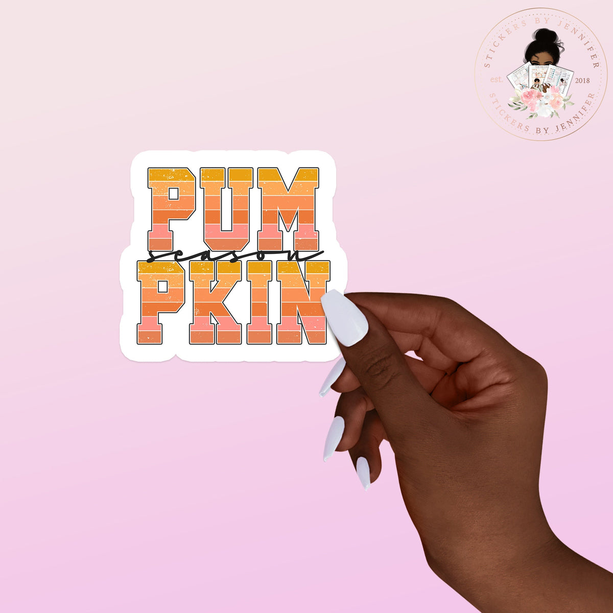Pumpkin Season Vinyl Sticker