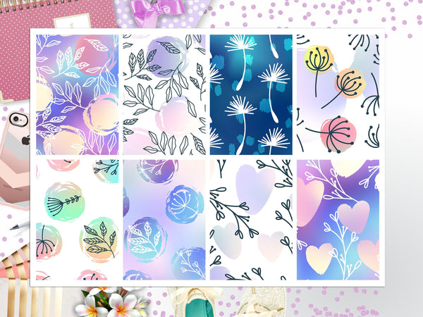 Purple Floral Full Box Big Happy Planner, Erin Condren, Classic Happy Planner