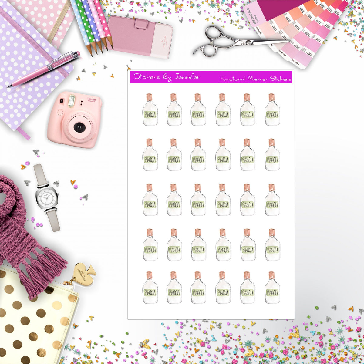 Ranch Stickers, Planner Stickers, Journal Stickers, Functional Planner Stickers, Stationary Stickers