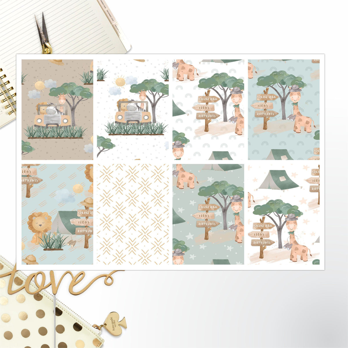 Safari Full Box Big Happy Planner, Erin Condren, Classic Happy Planner