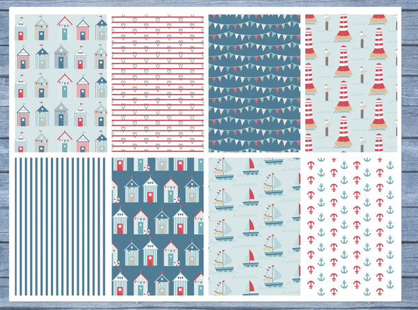 Sail Away Full Box Planner Stickers, Big Happy Planner, Erin Condren, Classic Happy Planner, Mini Happy Planner
