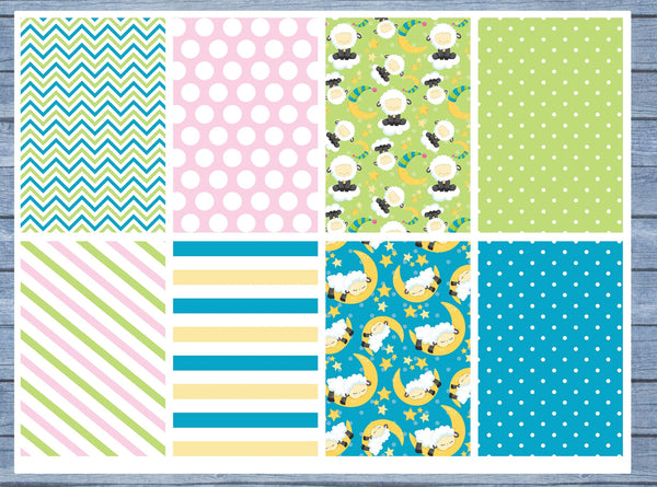 Sleep Sheep Full Box Planner Stickers, Big Happy Planner, Erin Condren, Classic Happy Planner