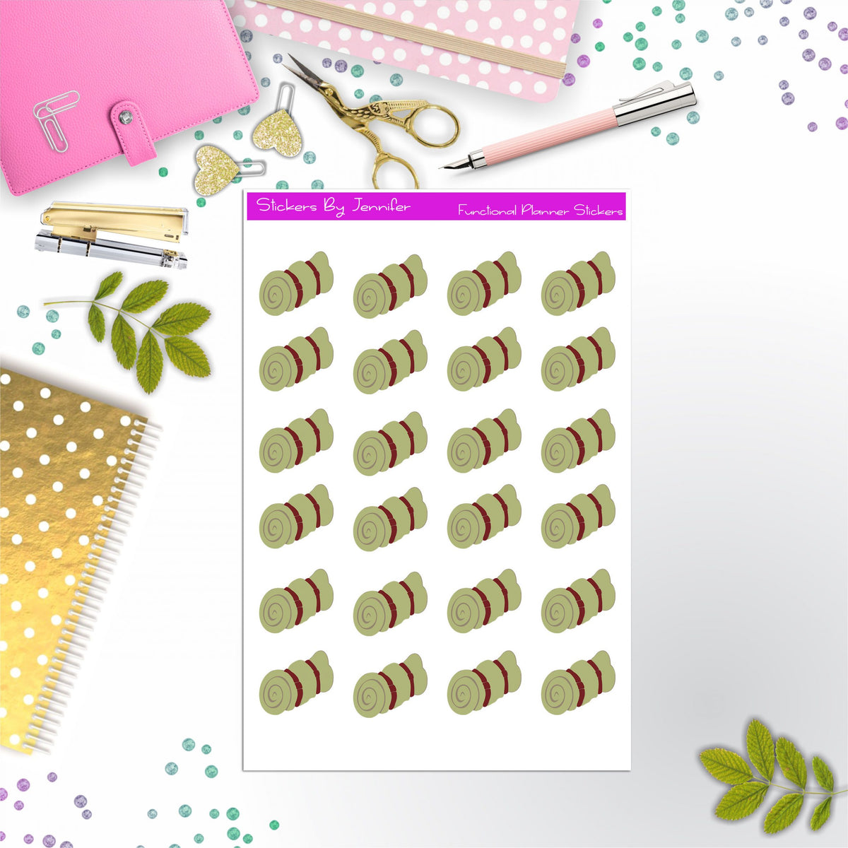 Sleeping Bag Planner Stickers