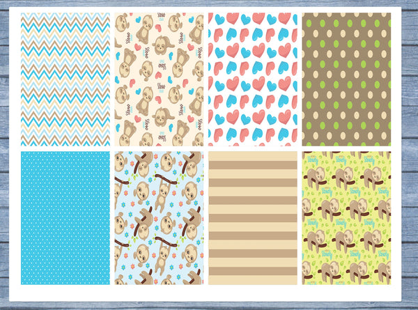 Sloth Full Box Planner Stickers, Big Happy Planner, Erin Condren, Classic Happy Planner, Mini Happy Planner