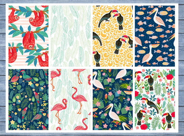 Sloths And Flamingos Full Box Planner Stickers, Big Happy Planner, Erin Condren, Classic Happy Planner