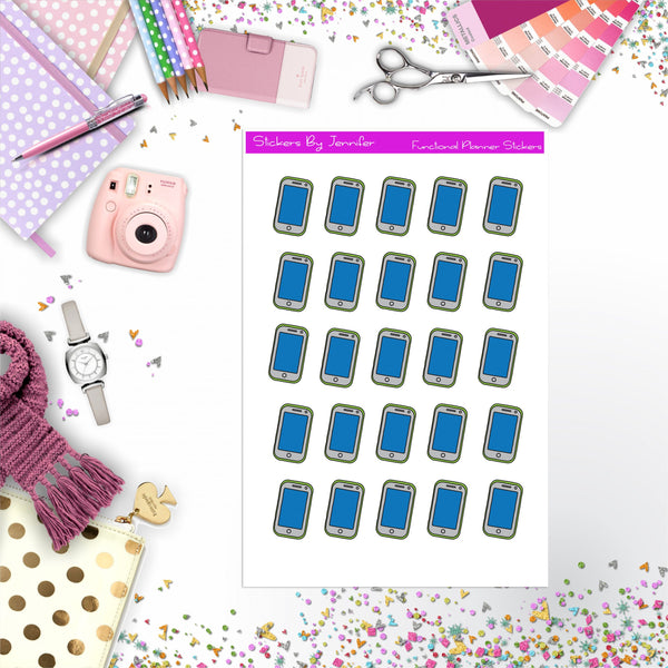 Smartphone Stickers, Planner Stickers, Journal Stickers, Functional Planner Stickers, Stationary Stickers
