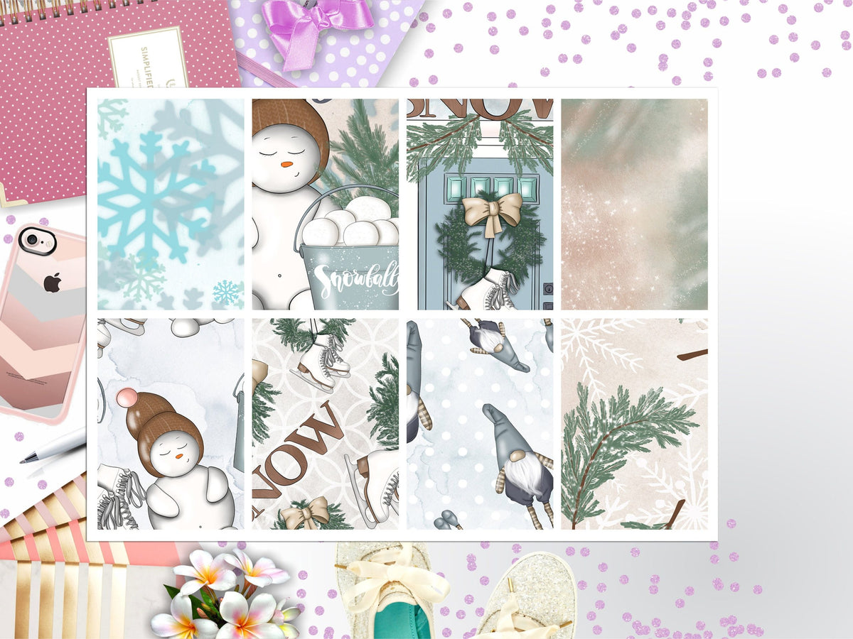 Snow Life Full Box Big Happy Planner, Erin Condren, Classic Happy Planner