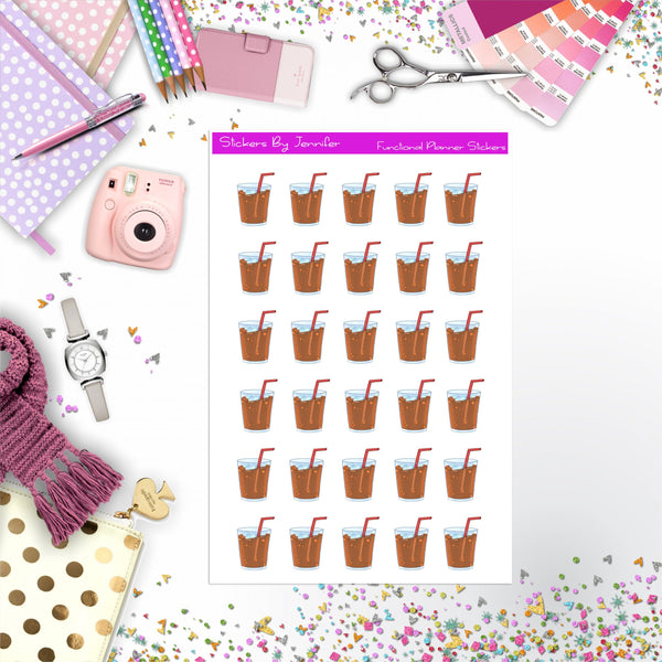 Soda Stickers, Planner Stickers, Journal Stickers, Functional Planner Stickers, Stationary Stickers