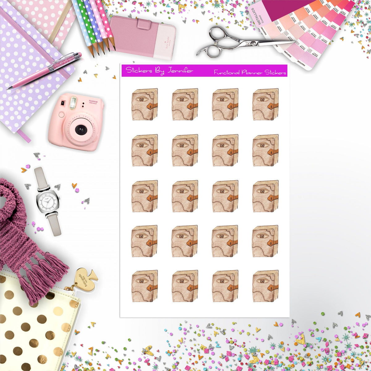 Spellbook Stickers, Planner Stickers, Journal Stickers, Functional Planner Stickers, Stationary Stickers
