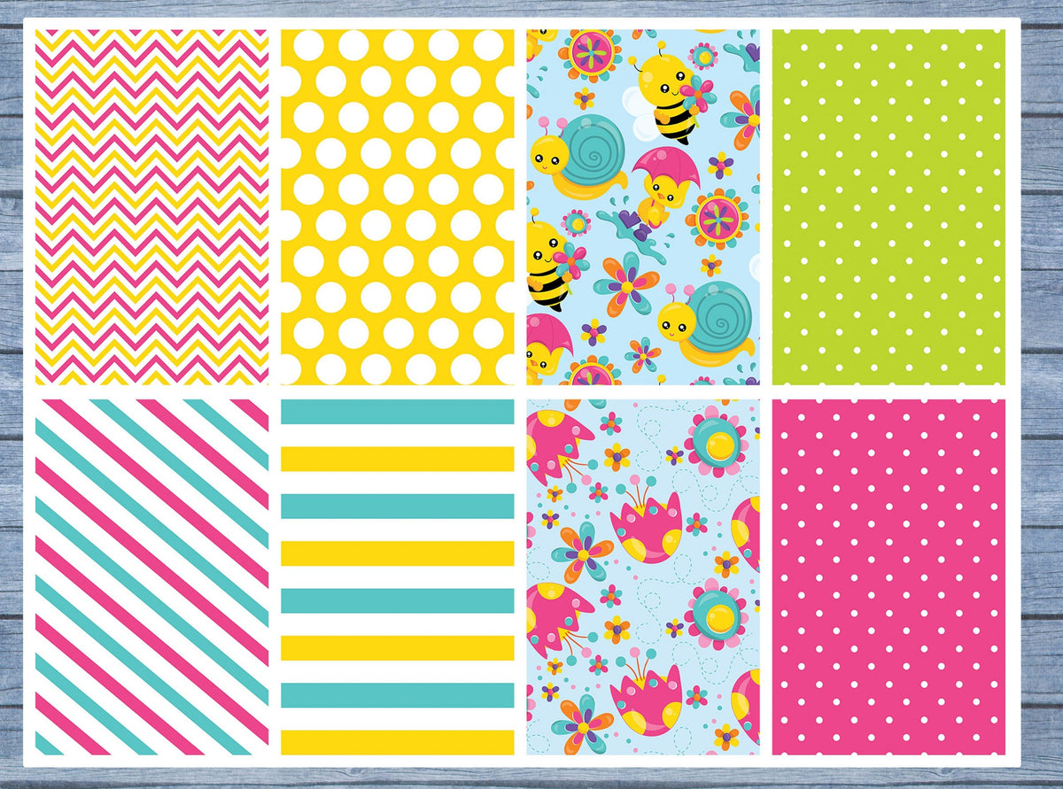 Spring Bees Full Box Planner Stickers, Big Happy Planner, Erin Condren, Classic Happy Planner
