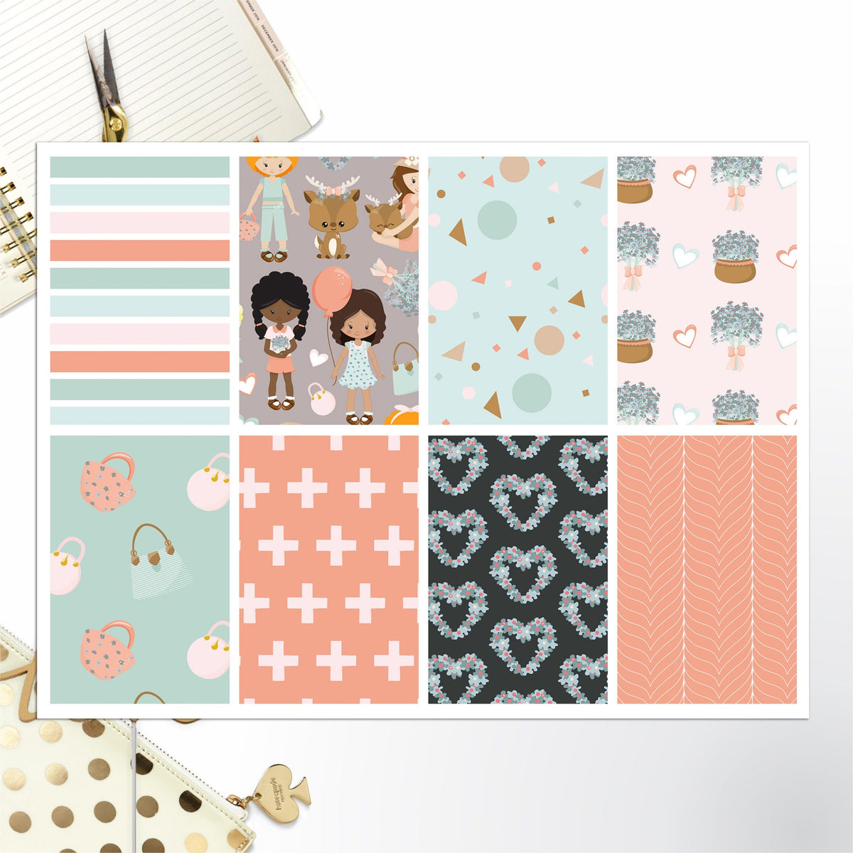 Spring Fashion Full Box Big Happy Planner, Erin Condren, Classic Happy Planner