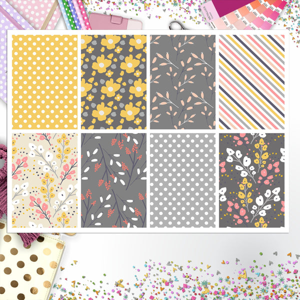 Spring Flowers Full Box Big Happy Planner, Erin Condren, Classic Happy Planner