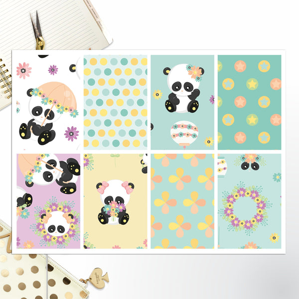 Spring Panda Full Box Big Happy Planner, Erin Condren, Classic Happy Planner