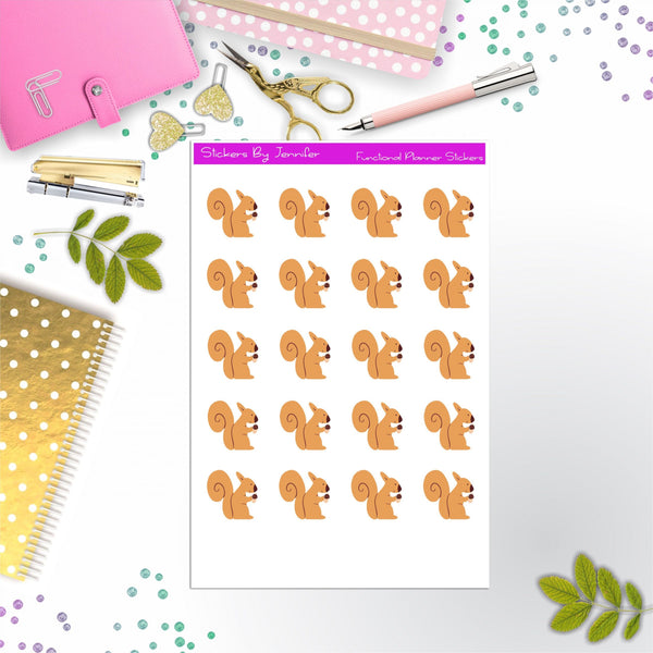 Squirrel Planner Stickers