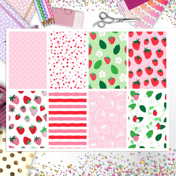 Strawberry Full Box Big Happy Planner, Erin Condren, Classic Happy Planner