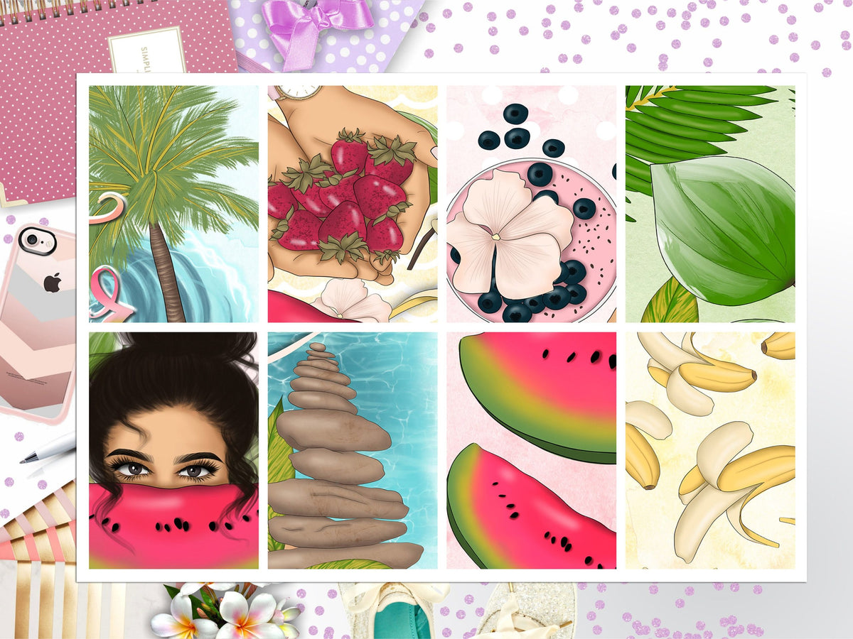 Summer Full Box Big Happy Planner, Erin Condren, Classic Happy Planner
