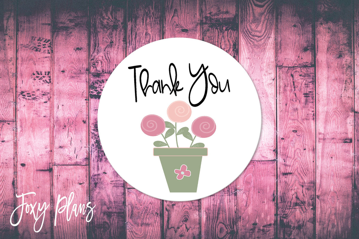 Thank You, Small Business Stickers, Circle Stickers, Stationary  Stickers, Functional Planner Stickers, Envelope Stickers