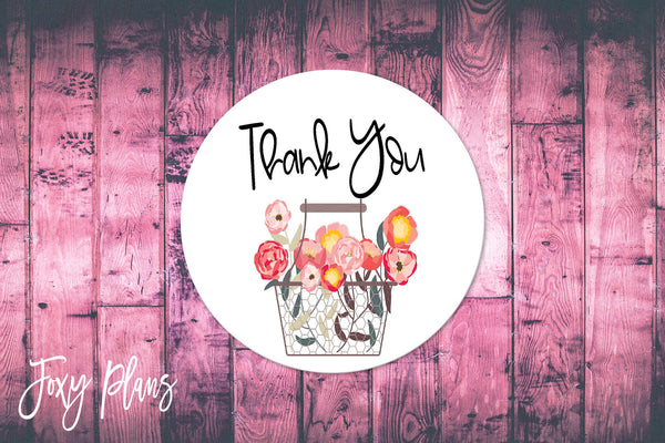 Thank You, Small Business Stickers, Circle Stickers, Stationary Stickers, Functional Planner Stickers, Envelope Stickers