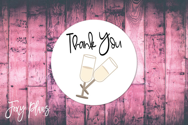 Thank You, Small Business Stickers, Circle Stickers, Stationary  Stickers, Functional Planner Stickers, Envelope Stickers