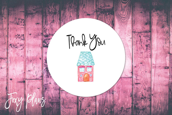 Thank You, Small Business Stickers, Circle Stickers, Stationary  Stickers, Functional Planner Stickers, Envelope Stickers