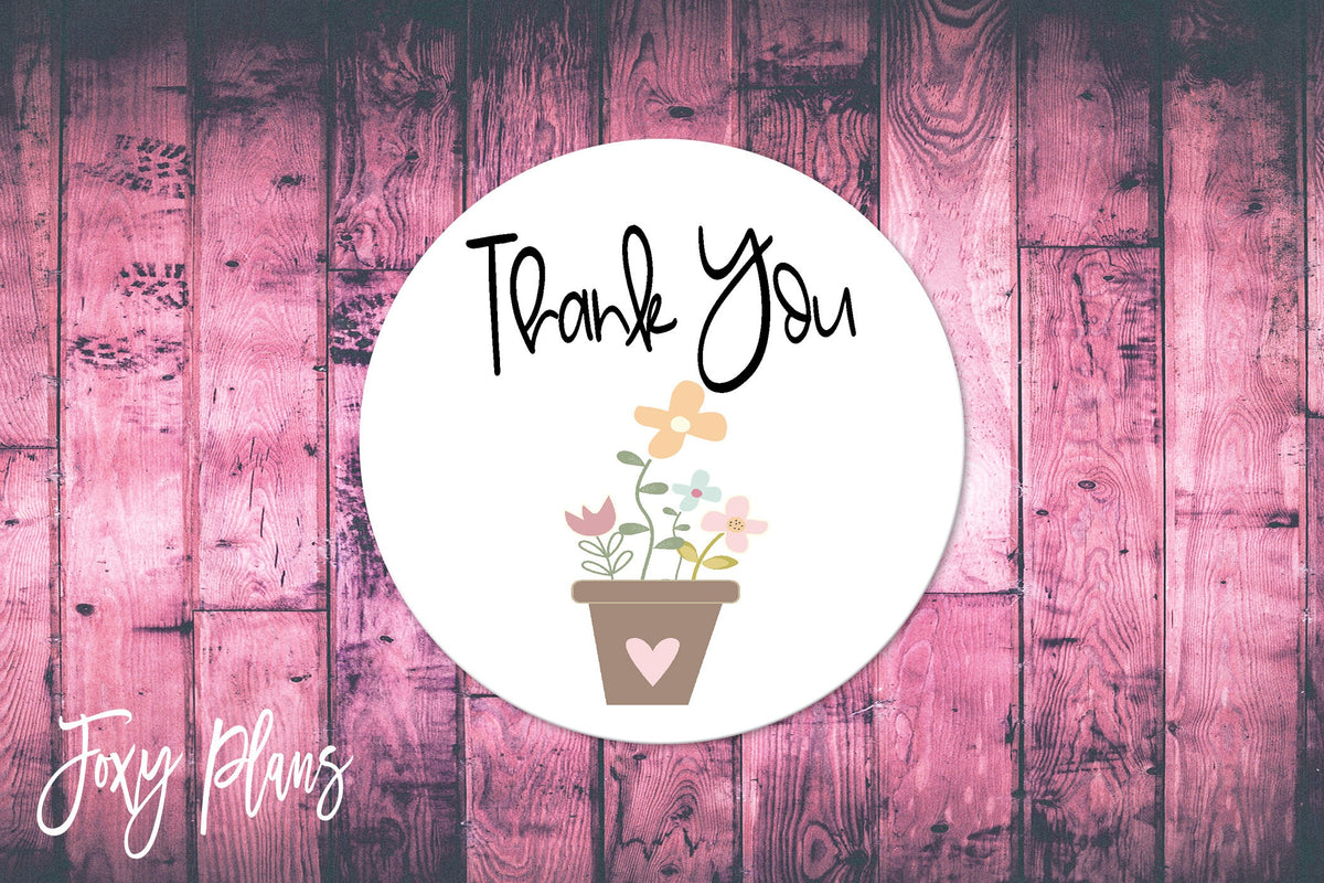 Thank You, Small Business Stickers, Circle Stickers, Stationary  Stickers, Functional Planner Stickers, Envelope Stickers