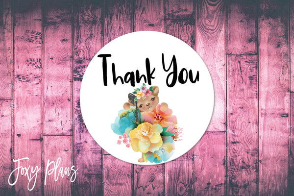 Thank You, Small Business Stickers, Circle Stickers, Stationary Stickers, Functional Planner Stickers, Envelope Stickers