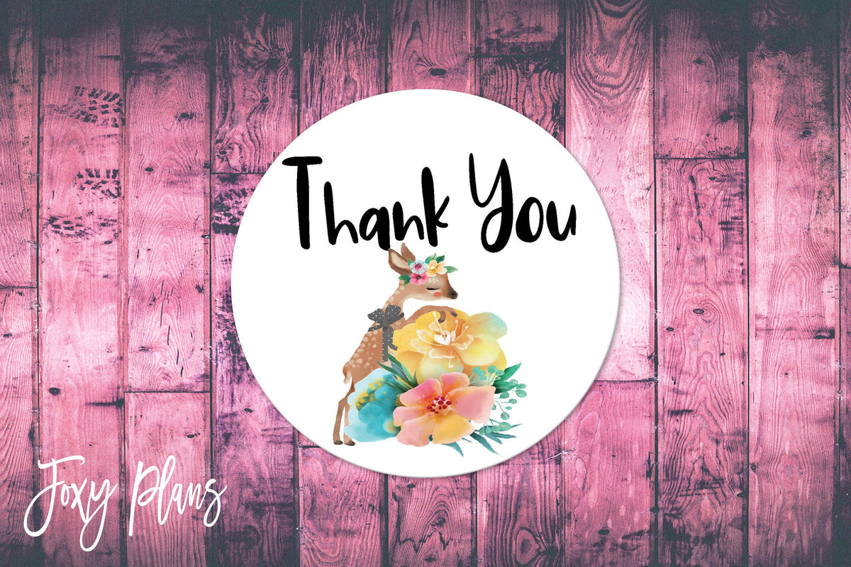 Thank You, Small Business Stickers, Circle Stickers, Stationary Stickers, Functional Planner Stickers, Envelope Stickers