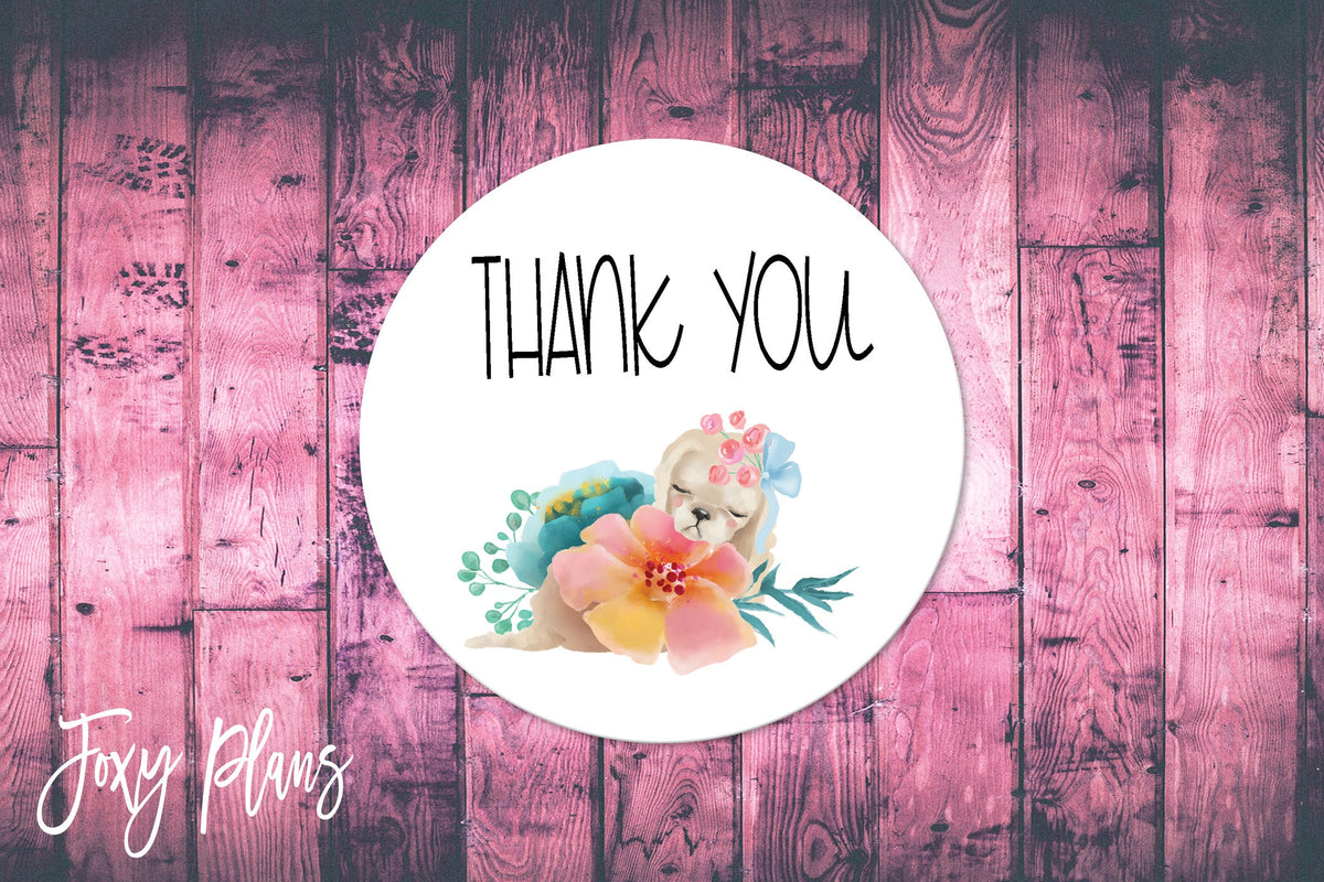 Thank You, Small Business Stickers, Circle Stickers, Stationary Stickers, Functional Planner Stickers, Envelope Stickers