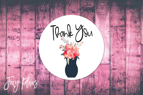 Thank You, Small Business Stickers, Circle Stickers, Stationary Stickers, Functional Planner Stickers, Envelope Stickers