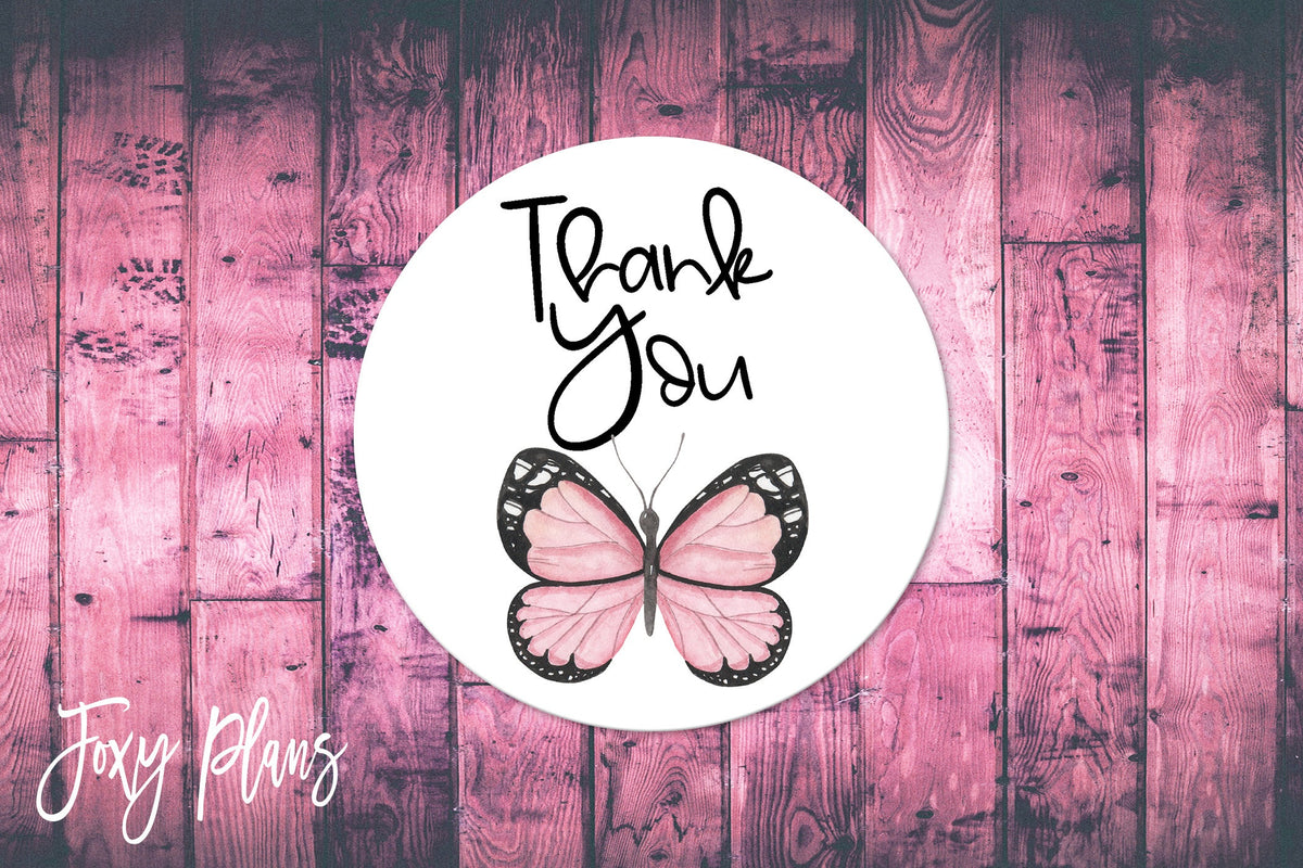 Thank You, Small Business Stickers, Circle Stickers, Stationary Stickers, Functional Planner Stickers, Envelope Stickers
