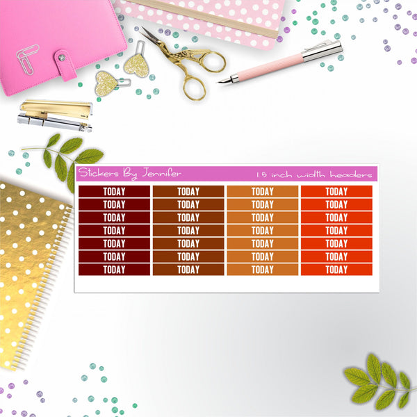 Today Planner Headers, Planner Stickers, Journal Stickers, Functional Planner Stickers, Stationary Stickers