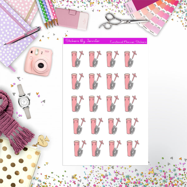 Toilet Bowl Cleaner Stickers, Planner Stickers, Journal Stickers, Functional Planner Stickers, Stationary Stickers