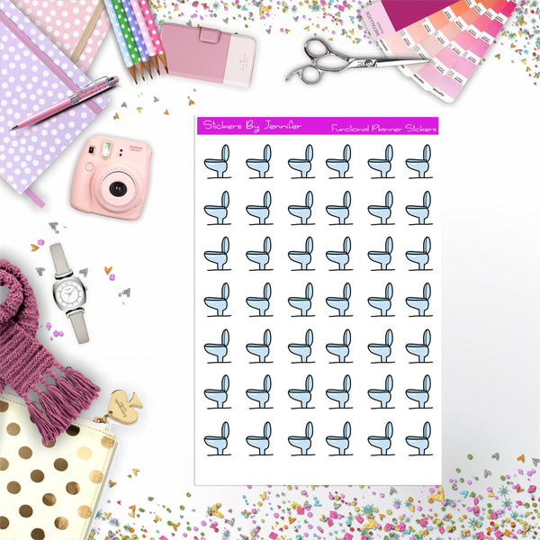 Toilet Stickers, Planner Stickers, Journal Stickers, Functional Planner Stickers, Stationary Stickers