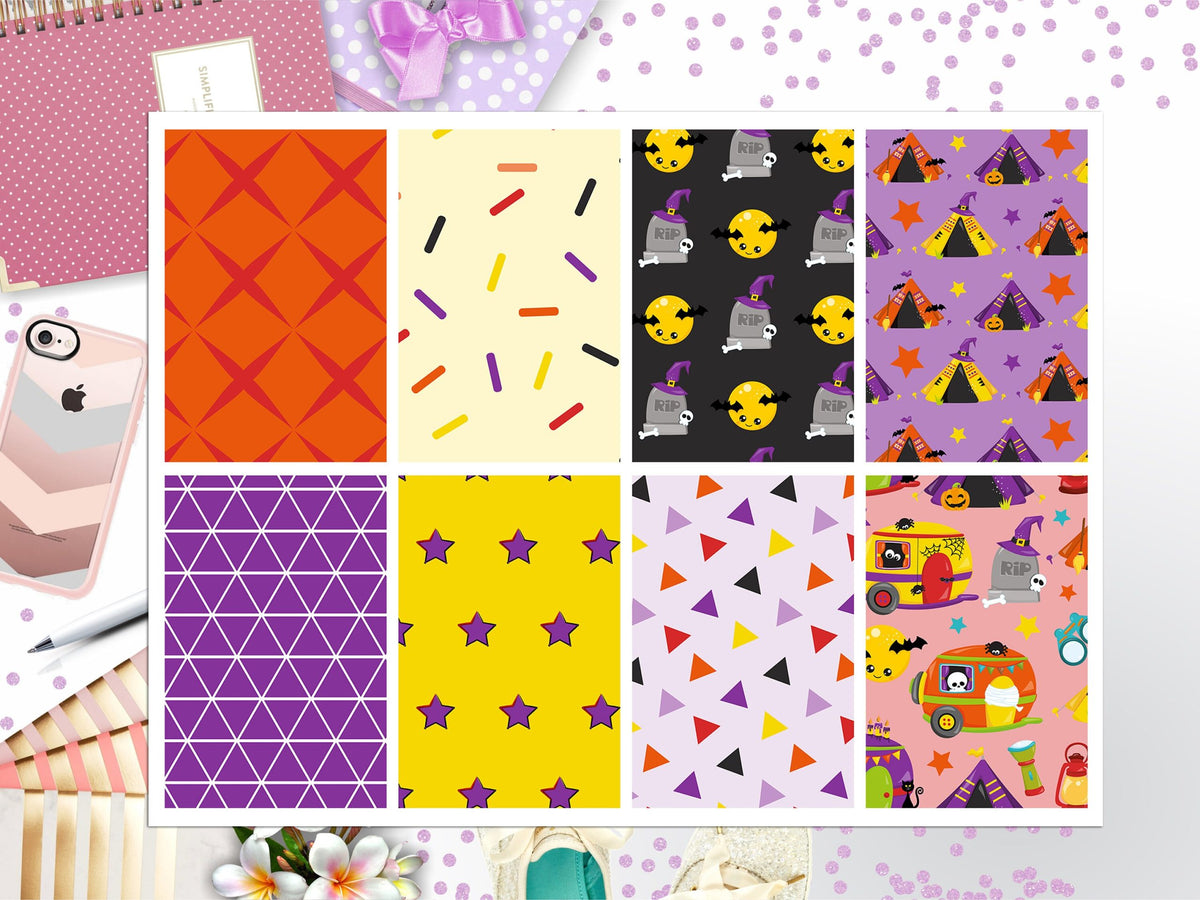 Travel Halloween Full Box Big Happy Planner, Erin Condren, Classic Happy Planner