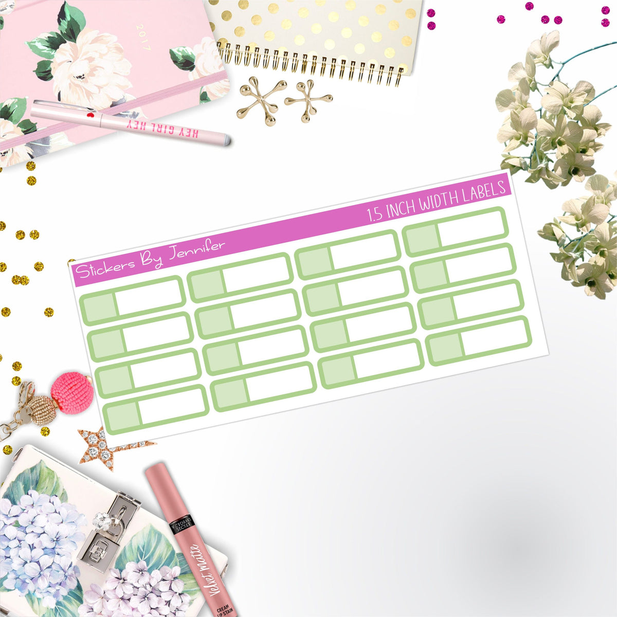 Two-Toned Appointment Labels 012 Quarter Boxes  Planner Stickers, Journal Stickers, Functional Planner Stickers, Stationary Stickers