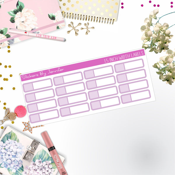 Two-Toned Appointment Labels 053 Quarter Boxes  Planner Stickers, Journal Stickers, Functional Planner Stickers, Stationary Stickers