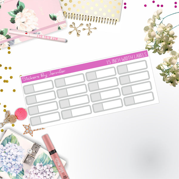 Two-Toned Appointment Labels 096 Quarter Boxes  Planner Stickers, Journal Stickers, Functional Planner Stickers, Stationary Stickers