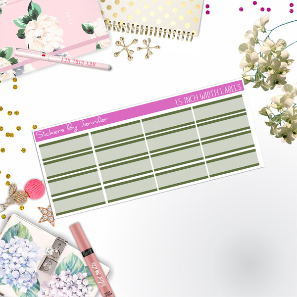 Two-Toned Labels 006 Quarter Boxes  Planner Stickers, Journal Stickers, Functional Planner Stickers, Stationary Stickers