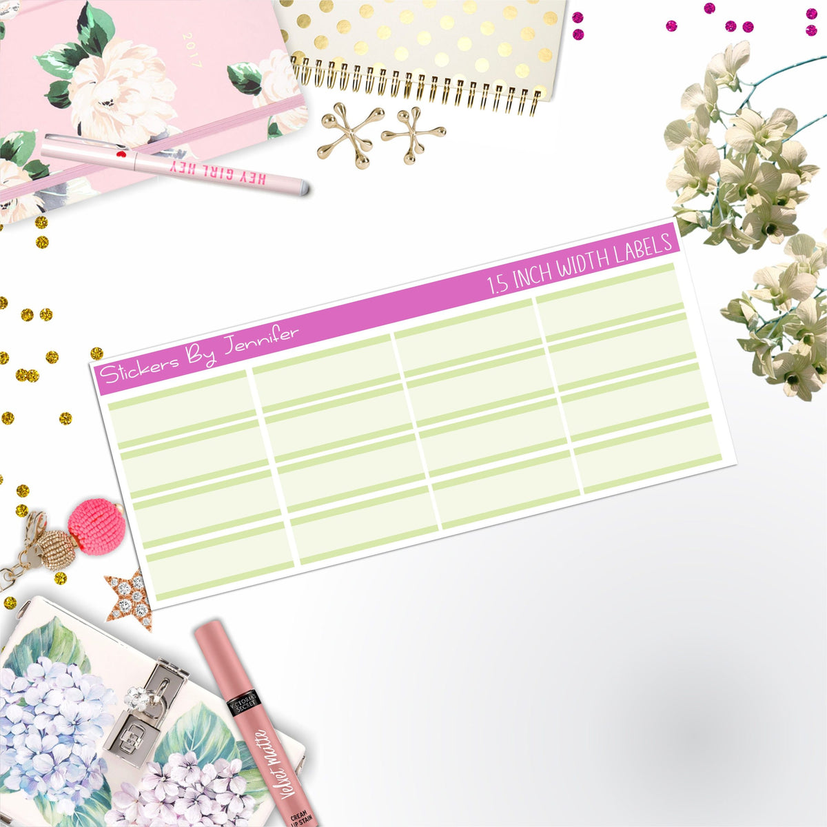 Two-Toned Labels 012 Quarter Boxes  Planner Stickers, Journal Stickers, Functional Planner Stickers, Stationary Stickers