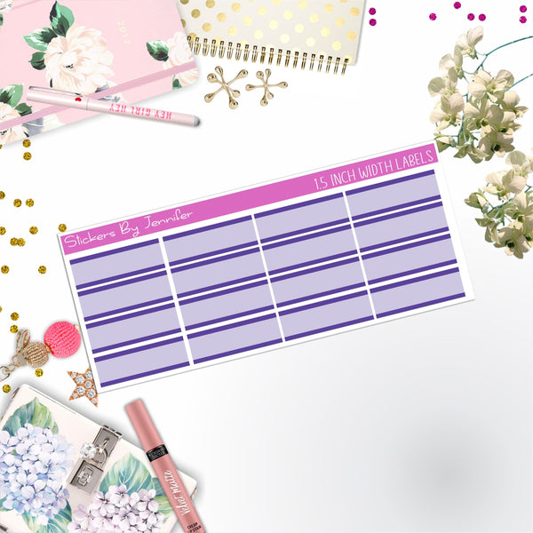 Two-Toned Labels 049 Quarter Boxes  Planner Stickers, Journal Stickers, Functional Planner Stickers, Stationary Stickers