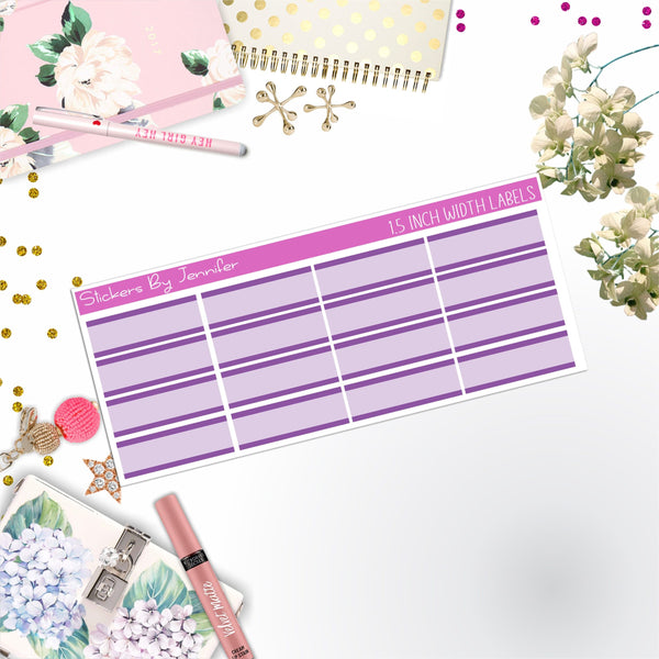 Two-Toned Labels 052 Quarter Boxes  Planner Stickers, Journal Stickers, Functional Planner Stickers, Stationary Stickers