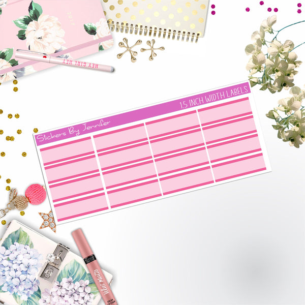 Two-Toned Labels 064 Quarter Boxes  Planner Stickers, Journal Stickers, Functional Planner Stickers, Stationary Stickers