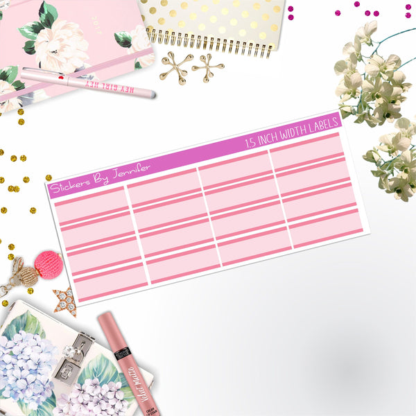 Two-Toned Labels 065 Quarter Boxes  Planner Stickers, Journal Stickers, Functional Planner Stickers, Stationary Stickers