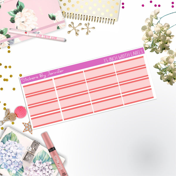 Two-Toned Labels 070 Quarter Boxes  Planner Stickers, Journal Stickers, Functional Planner Stickers, Stationary Stickers