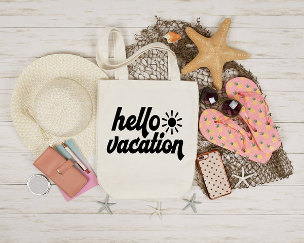 Vacation 100% Cotton Tote Bag