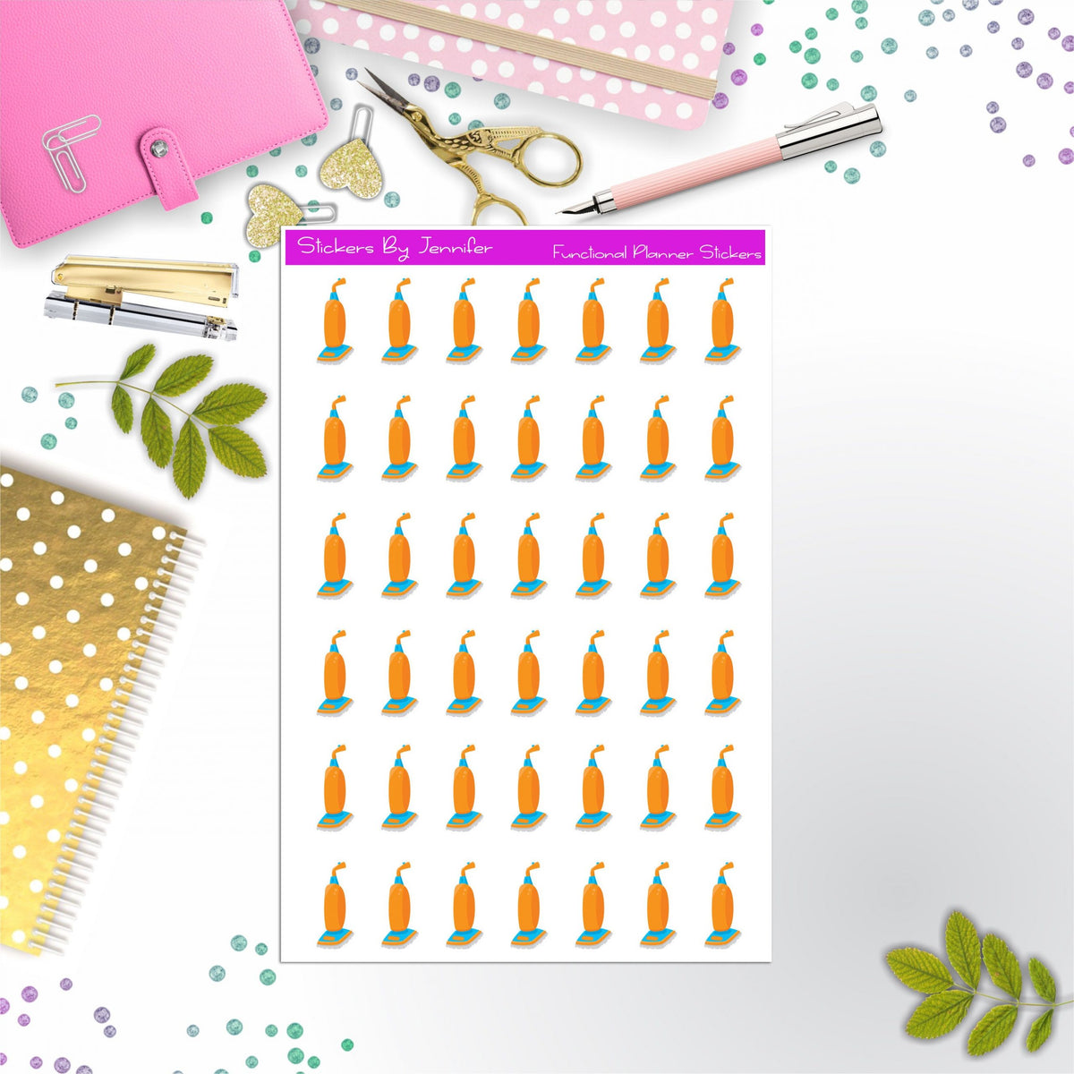 Vacuum Planner Stickers